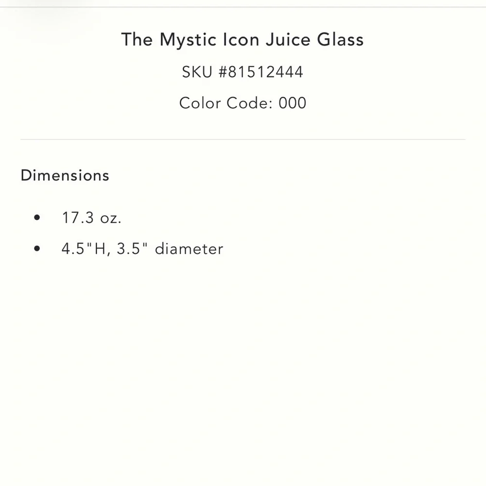 NWT Anthropologie Mystic Icon Juice Glass Tortoiseshell Glass Evil Eye SOLD OUT - Picture 5 of 5